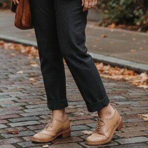 Classic Tan Leather Wingtip Oxford - Women. These Are Gorgeous.